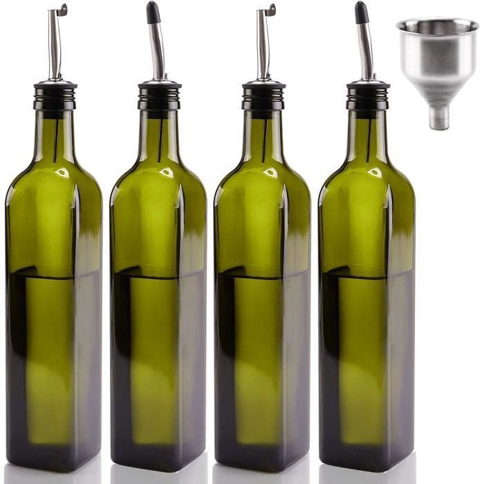 Bouchon Et Bec Verseur Pour Huile Limics24 Lot 4 Flacons Distributeurs D Huile D Olive 500