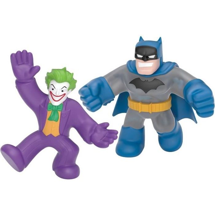 figurines élastiques batman et joker 11cm - moose toys - goo jit zu dc comics