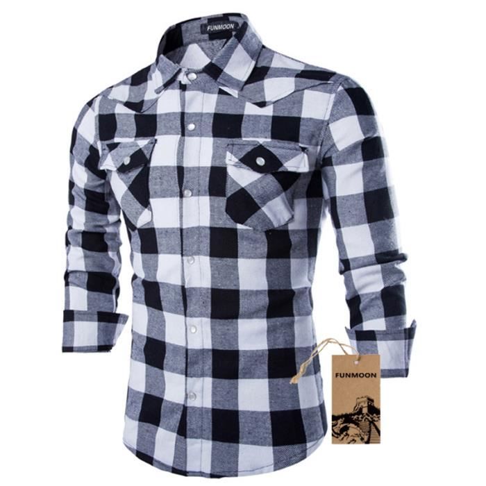 chemise à carreau homme