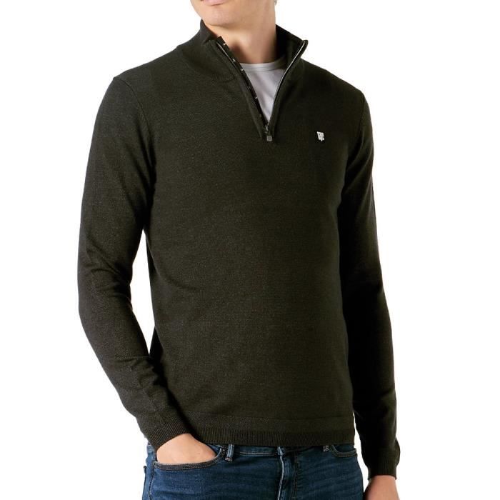 Pull 1 4 Zip Kaki Homme Teddy Smith Marty 2