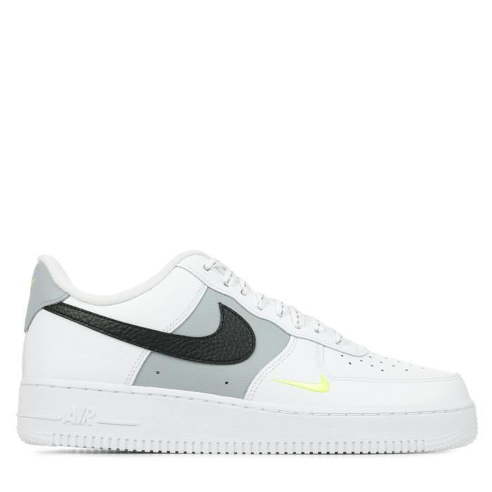 Baskets Nike Air Force 1 07 White black volt wolf grey Cdiscount Chaussures
