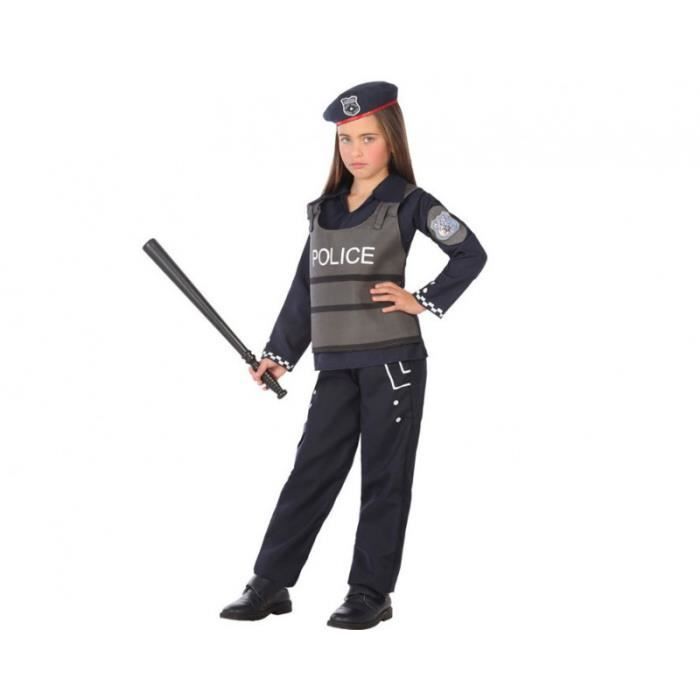 déguisement de policier ac-déco pour enfant de 5/6 ans en bleu