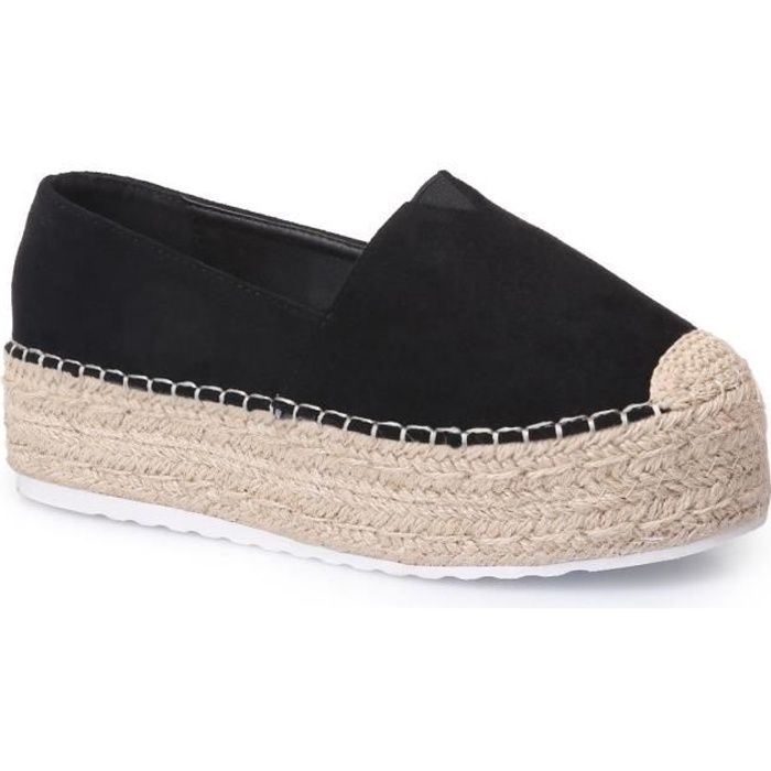 espadrille plateforme blanche