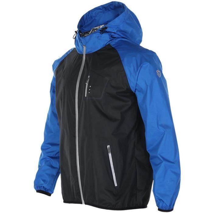 Veste de Sudation Homme A Capuche Fitness Musculation Br?�ler des graisses Suer plus Cycle de 