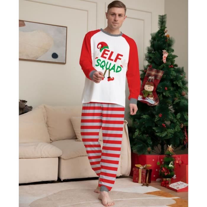 Pyjama Noel Bonhomme de neige pyjama parent enfant pyjama de famille pyjama pour hommes Red Cdiscount Pret a Porter