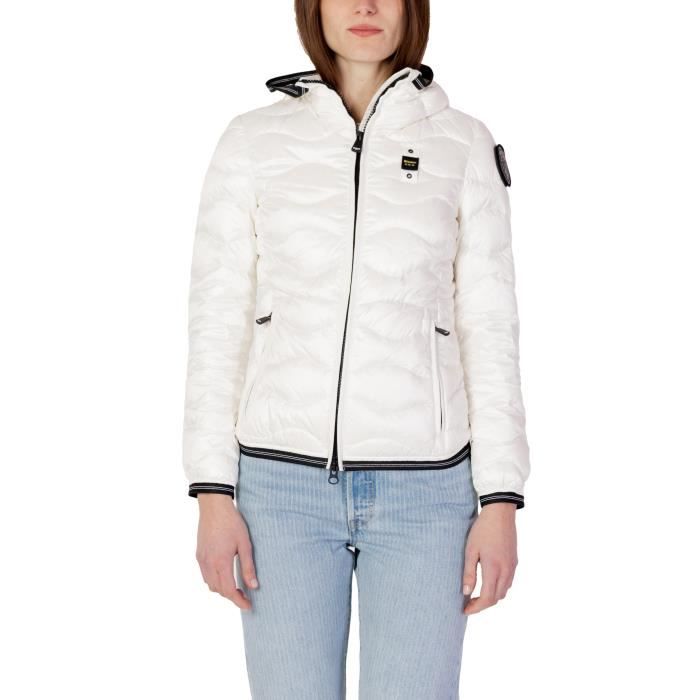 BLAUER Veste blouson Femme Blanc Nylon GR76396 Cdiscount Auto