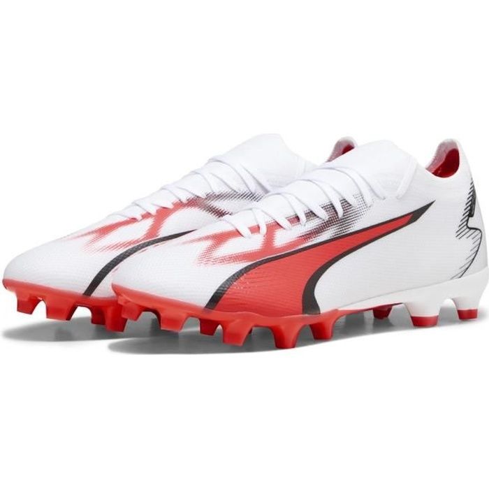 Chaussures de foot - PUMA - ULTRA MATCH - Crampons moulés - Homme - Blanc