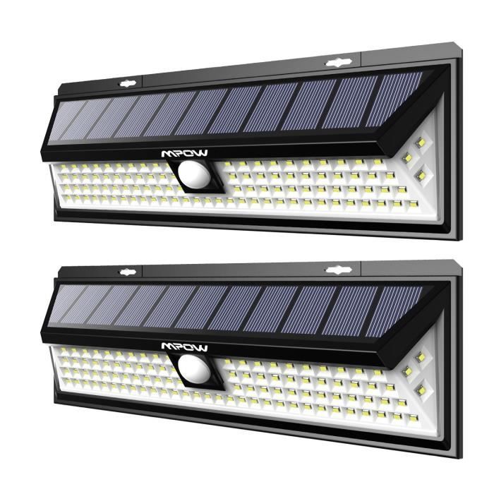 Mpow 2 Pack 102 Led Eclairage Solaire Exterieur Lampe Solaire