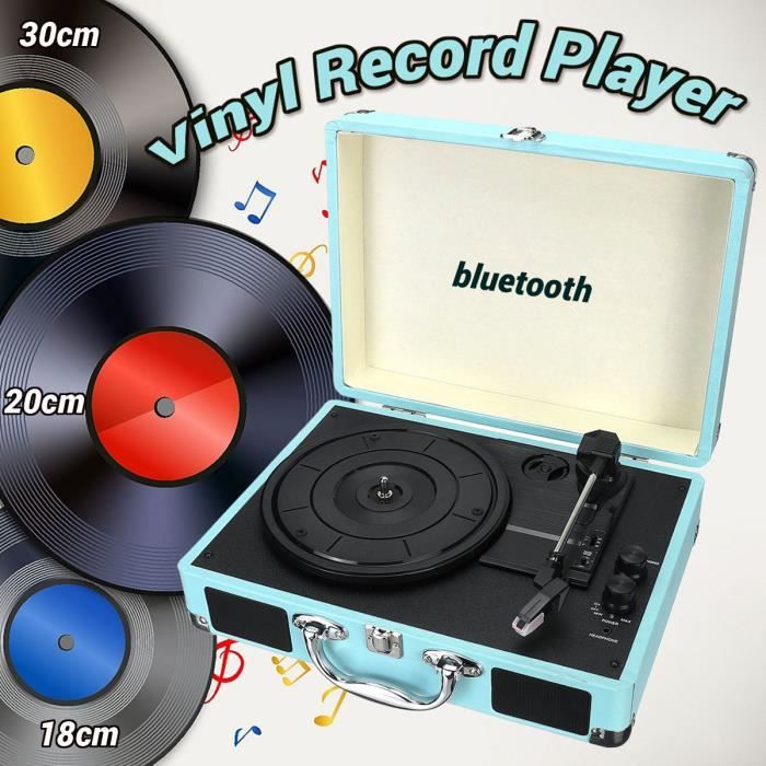 Neufu Sans Fil Bluetooth Platine Vinyle Tourne Disque Lecteur Pr 18 20 30cm Disque Platine Vinyle Avis Et Prix Pas Cher Cdiscount