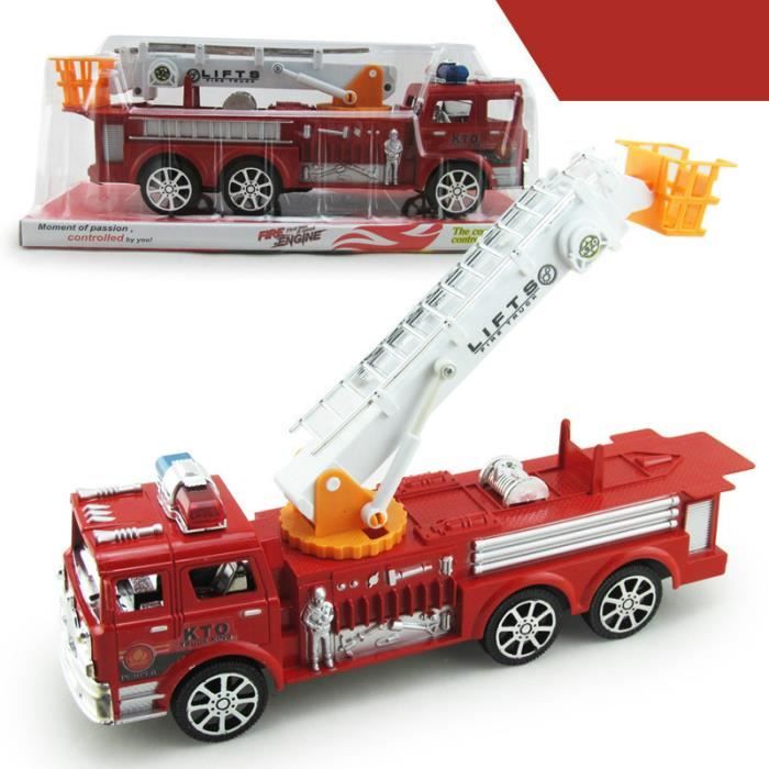Modèle de voiture grand camion de pompiers camion échelle incendie  simulation - Cdiscount Jeux - Jouets