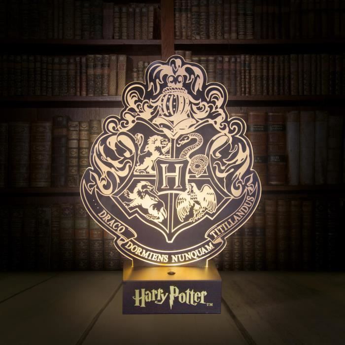 Harry Potter Lampe Usb Emblemes Poudlard Prix Pas Cher