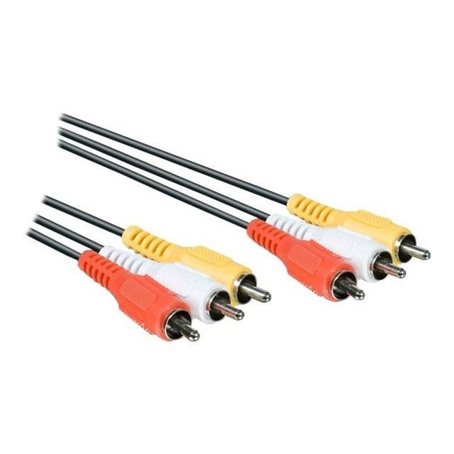 Philips SWV2966W Câble vidéoaudio vidéo / audio composite RCA mâle pour RCA mâle 3 blindé - vue 2