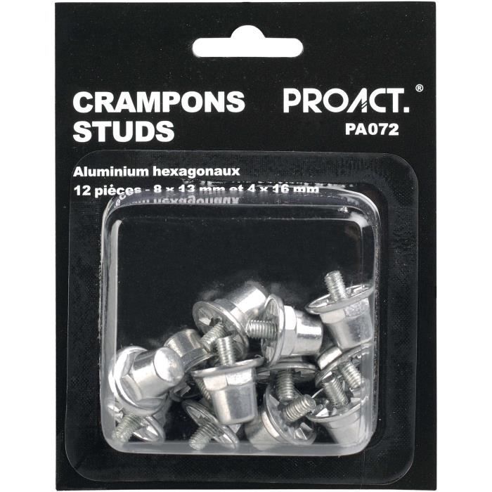 Lot De 12 Crampons De Rechange Pour Chaussures De Football - Plastique Vert 7mm Et 10mm - Avec Clé