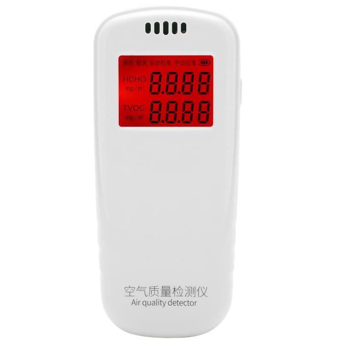 Moniteur Qualité Air 9 En 1 SIUKE - Détecteur TVOC, HCHO, PM2.5, Humidité, Température