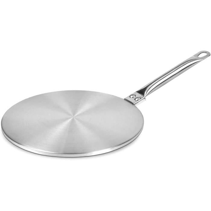 Adaptateur Pour Plaques à Induction Gräwe - Diamètre 24 Cm, Pour Casseroles Non Compatibles - Poignée Amovible