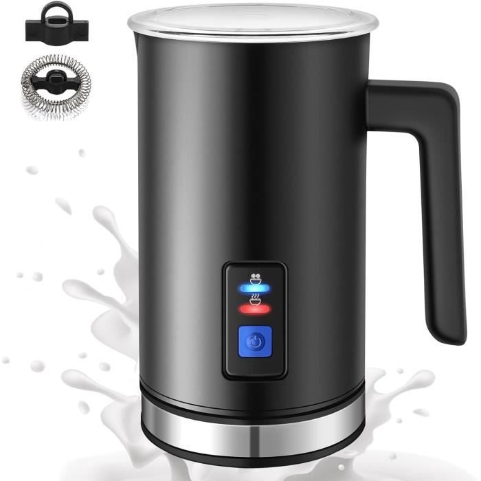 Mousseur à Lait Électrique NWOUIIAY - 5 En 1 - 350ml - 600W - Pour Cappuccino, Latte, Chocolat Chaud
