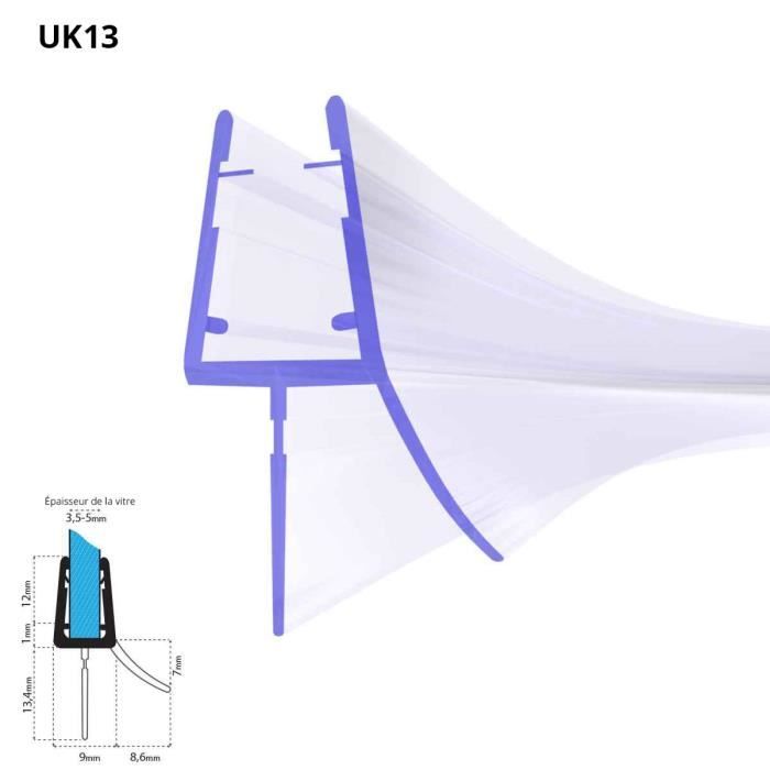 100cm Joint d'étanchéité douche joint douche italienne joint de