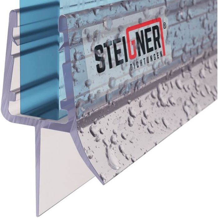 steigner 100cm joint d etancheite droit en pvc pour paroi en verre de douche ou baignoire vitre 6 7 8mm anti fuites d eau uk03 cdiscount bricolage