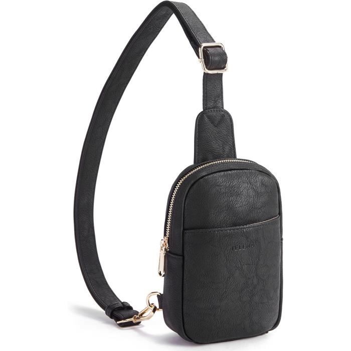 Sac Bandoulière Cuir Newsbands - Sac Poitrine Multifonction Homme Femme