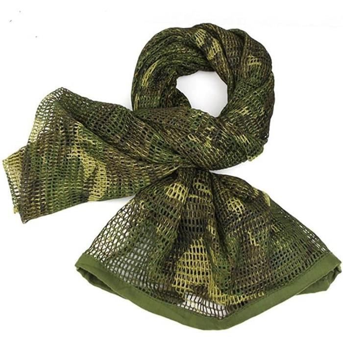 Filet De Camouflage Tactique En Maille, écharpe Respirante, Voile De Visage De Sniper Pour Wargame, Sport, Chasse, Tir, Camping