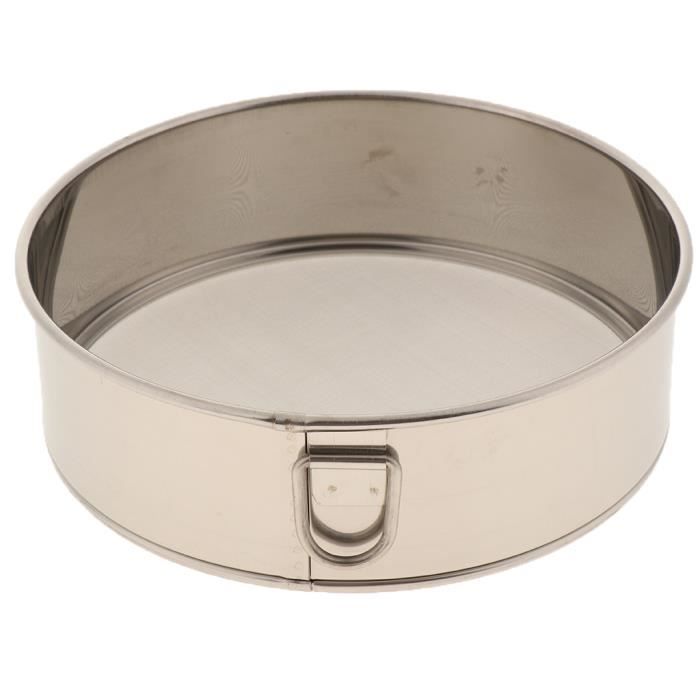Tamis à Farine Rond 80 Mesh Acier Inoxydable 304 - 20cm Pour Cuisson Et Pâtisserie
