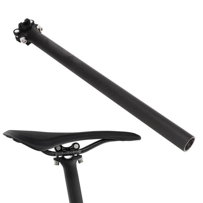 VGEBY tige de selle de vélo en fibre de carbone Tige de selle de vélo en Fiber de carbone légère, haute résistance, sport chaine