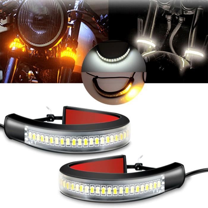 4 Clignotants Chromés Pour Moto - Feux Ambrés Universels - Neufs En Emballage D'origine