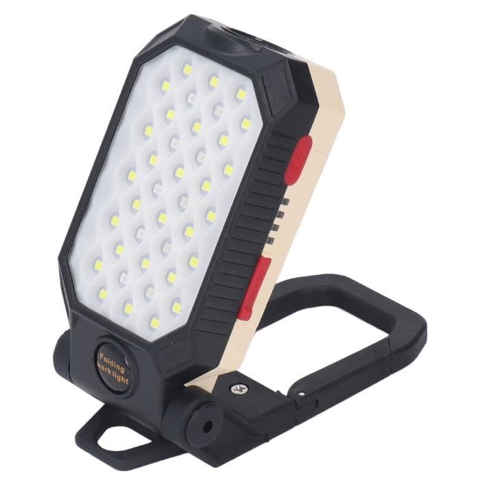COAST PM100R Lampe de travail rotative à 180 degrés avec base magnétique Noir/rouge