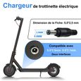 Chargeur Trottinette Électrique 42V 2A Chargeur Batterie 36V pour Vélo Électrique Adaptateur - Universel - Basse Température-1
