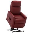 9080Jill- Fauteuil électrique de massage,Fauteuil inclinable TV sofa Fauteuil relax  Rouge bordeaux SimilicuirTALLE:68 x 87 x 105 cm-1