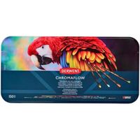 Derwent Chromaflow - Boîte de 12 Crayons de Couleurs, Mines Tendres de 3,5 mm, Faciles à Estomper, pour Dessin & Coloriage, Qualité Professionnelle, 2305856