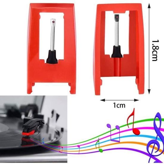Aiguilles Diamant De Remplacement Pour Tourne-disques – Lot De 4 – Compatible Crosley, Jensen, ION, Etc. – Pointe En Rubis, Son Clair