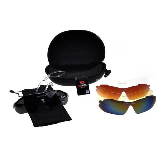 Kit Lunette de soleil SportsF/H UV400 + 5 verres de lunette de