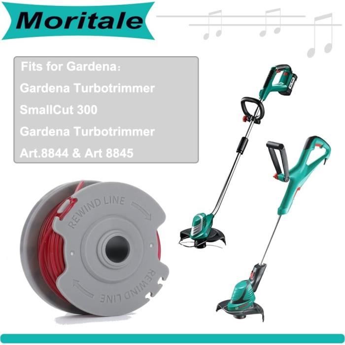 BOBINE DE FIL 1,5mm (2x) Adapté Pour Gardena Turbotrimmer SmallCut 300 Accu Débr EUR 14,60 - FR