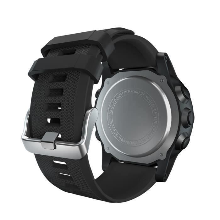 JIE Montre Etanche Smartwatch Sommeil Chronometre Podometre Connectee Lumiere Du Soleil visible Cadran Activite Tracker NOI Achat vente montre Cdiscount