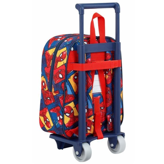 Sac roulettes Spiderman Action 28 CM maternelle Haut de Gamme
