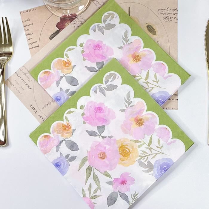 Les Serviettes En Papier Montagnes Sauvages 16,5 X 16,5 Cm. Paquet De 25. | Simons Maison