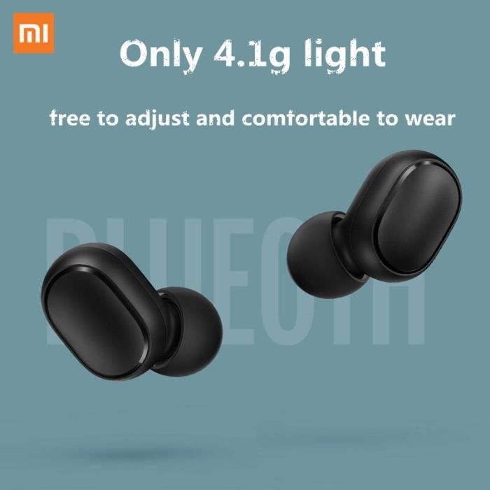 Noir-Xiaomi-Écouteurs Bluetooth Redmi Airdots 2 Fone, Casque sans fil avec  micro, Écouteurs d'origine - Cdiscount TV Son Photo
