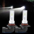 LIU-7632378586591-9005/HB3 Ampoule de Phare LED, 2pcs 9005/HB3 6000K Blanc Froid IP67 Étanche CSP Perle de Lumière LED Haute Luminos-2