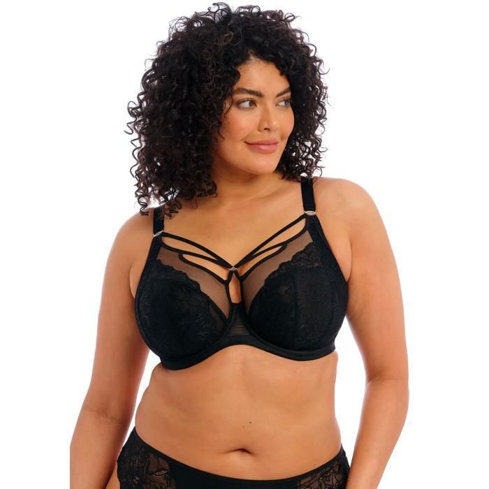 Soutien-gorge Push Up Fermeture Devant - Sans Armatures - Dentelle Florale - Grande Taille