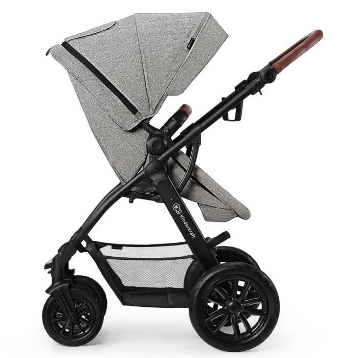 Poussette 3 en 1 ATour Dark Grey KINDERKRAFT, Vente en ligne de