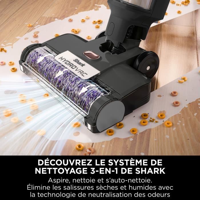 Aspirateur balai Shark Aspirateur laveur sans fil HydroVac WD210EU Cdiscount Electroménager