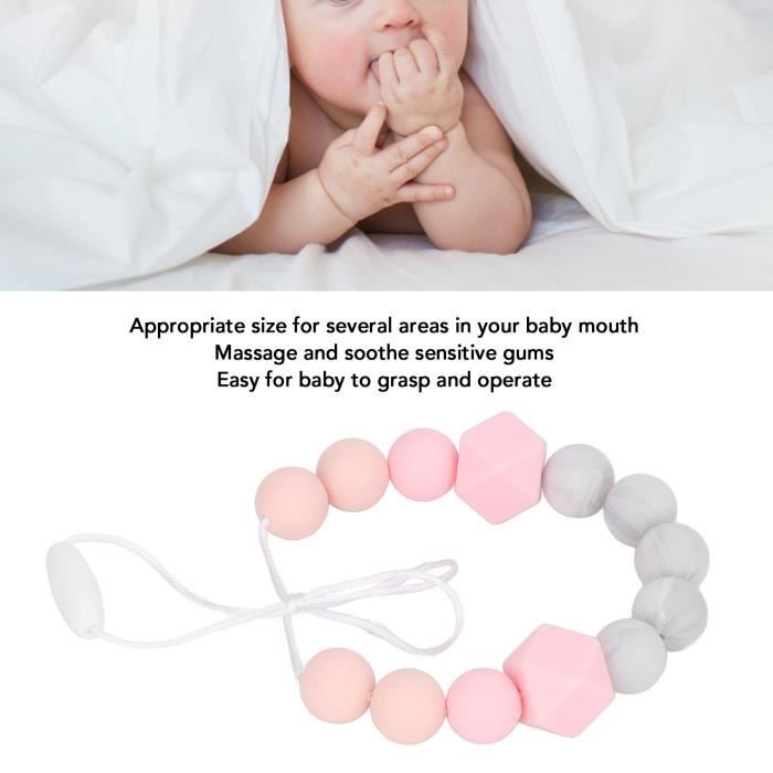 SURENHAP collier de dentition pour bébé Collier d'allaitement pour bébé  couleur mélangée nettoyage facile puericulture jouet - Cdiscount  Puériculture & Eveil bébé