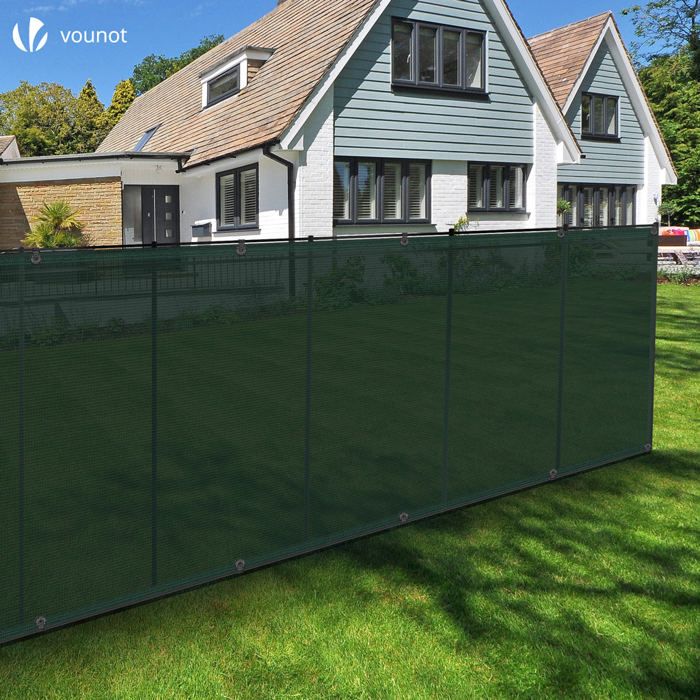 Brise vue occultant en HDPE 90g/m² 1.5x20m avec attaches de fixation