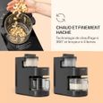 Blender chauffant - Klarstein Marcia Nut 300 - Machine à lait - 1200 ml - 360° Touch - Mixeur - Réservoir d'eau amovible - noir-3