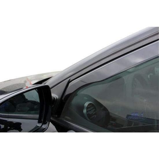 Déflecteurs De Vent Heko Pour Audi A3 8P 3P Berlina 2003-2012 - Set 2 Pièces - Montage Intérieur Fumé