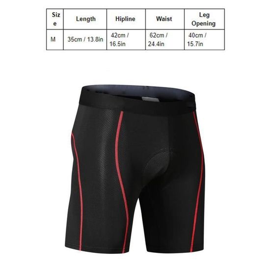 Sous short cycliste homme best sale