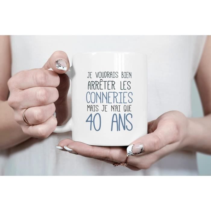Idée Cadeau 40 Ans Homme Femme - Anniversaire Quarante Ans - Original ...