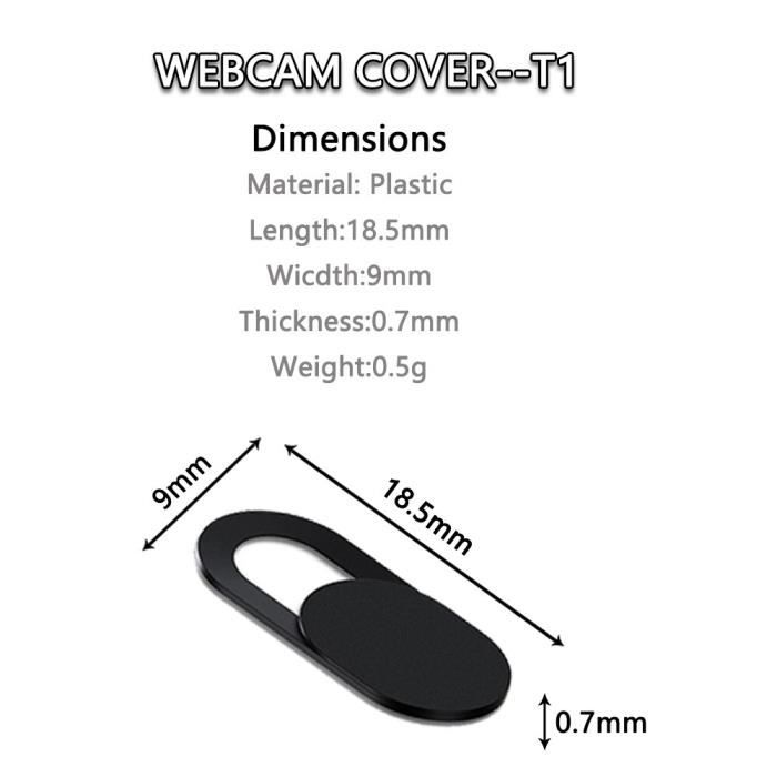 Cache Webcam 6 Pièces - HJZHII - Protection Vie Privée Pour PC Portable, Smartphone, Tablette