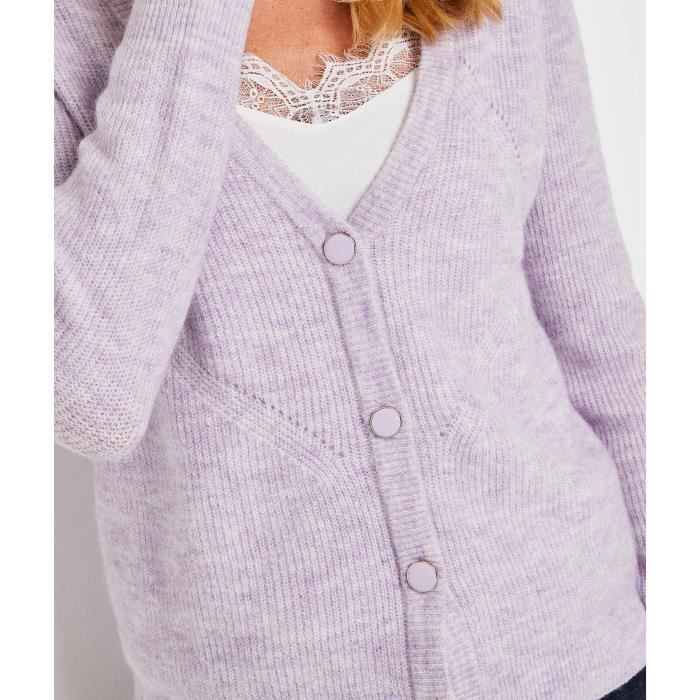 Gilet lilas femme online